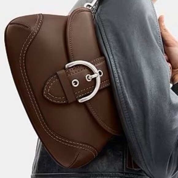 Coach Vintage Brown Leather SoHo Shoulder Bag Brown - Picture 8 of 8